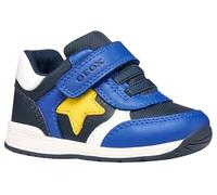 Geox Baby-Jungen B RISHON Boy A Sneaker, Navy/Yellow, 22 EU