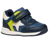 Geox Baby-Jungen B RISHON Boy First Walker Shoe, Navy/Fluo Green, 20 EU
