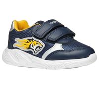 Geox Baby-Jungen B SPRINTYE Boy B Sneaker, Navy/Dk Yellow, 22 EU