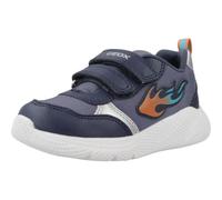 Geox Baby-Jungen B SPRINTYE Boy C Sneaker, DK Blue/ORANGE, 20 EU