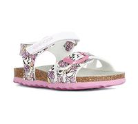 Geox Baby-Mädchen B CHALKI GIRL Sandal, WHITE/FANTASY, 20 EU