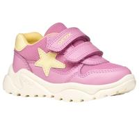 Geox Baby-Mädchen B CIUFCIUF Girl A Sneaker, DK PINK/LT Yellow, 24 EU
