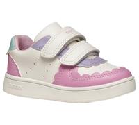 Geox Baby-Mädchen B ECLYPER Girl Sneaker, White/DK PINK, 21 EU