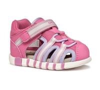 Lauflernschuh GEOX "B SANDAL IUPIDOO GIR", Kinder, Gr. 23, pink (pink, lila), Textil, Synthetik, sportlich, Schuhe, Sandale, Klettschuh, Babyschuh im sportlichen Trekking Look (69478416-23) pink, lila