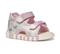 Geox Baby-Mädchen B IUPIDOO Gir Sandal, Silver/Pink, 24 EU