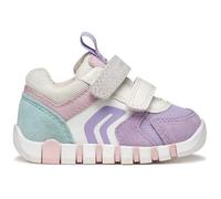 Geox Baby-Lauflernschuh B IUPIDOO Girl C – lila/weiß, Leder/Lederimitat/Textil – Gr. 23 EU