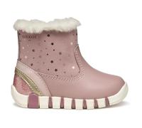 Stiefelette GEOX "Geox Stiefelette Lederimitat", Mädchen, Gr. 21, rose, Lederimitat, Schuhe Stiefelette (47443817-21) rose