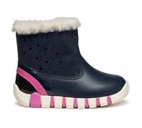 Geox Baby-Mädchen B IUPIDOO Girl First Walker Shoe, Navy/Fuchsia, 21 EU