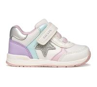 Geox Baby-Mädchen B RISHON Girl A Sneaker, Off White/Lilac, 22 EU
