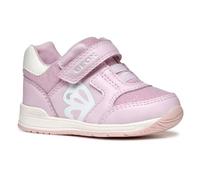 Geox Baby-Mädchen B RISHON Girl A Sneaker, Pink/Off White, 19 EU