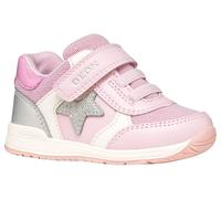 Geox Baby-Mädchen B RISHON Girl A Sneaker, PINK/Silver, 21 EU