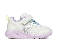Geox Baby-Mädchen B SPRINTYE Girl D Sneaker, White/Multicolor, 21 EU