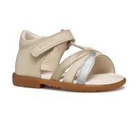 Geox Baby-Mädchen B VERRED A Sandal, Lt Ivory/Platinum, 23 EU