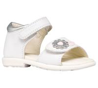 Geox Baby-Mädchen B VERRED A Sandal, White/Silver, 23 EU