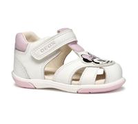 Geox Baby-Mädchen B ZAPITO Girl Sandal, White/Pink, 23 EU