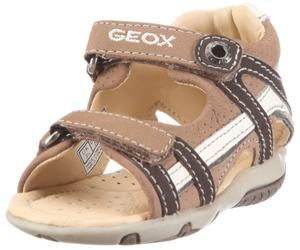 Geox Baby Sandal Elba Boy B22L8A00032C5691, Jungen Lauflernschuhe, Beige (Sand/dk Brown C5691), EU 21