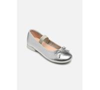 Geox JR PLIE' D Ballet Flat, Silver, 30 EU