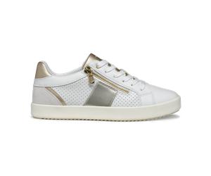 Geox Blomiee Sneaker Damen Schuhe weiß metallic D366HE für Herren, weiß, Größe 38 EU