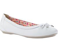 Geox Charlene, Damen Ballerinas, Weißes Nappaleder, 35 EU