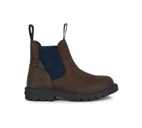 Geox J SHAYLAX Boy Ankle Boot, Brown/Navy, 33 EU