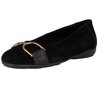 Geox D ANNYTAH B Ballet Flat, Black, 38.5 EU