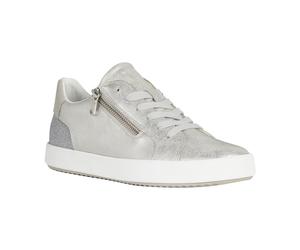 Geox D Blomiee A Synthetik Polyurethan Damen Silber Turnschuhe EU 38 / UK 5