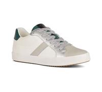 Geox D BLOMIEE C Sneaker, Optic White/DK Green, 41 EU