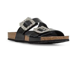 Geox D BRIONIA R Leder Damen Sandalen in Schwarz EU 36 / UK 3