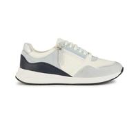 Geox D BULMYA B Sneaker, White/LT Blue, 39 EU