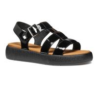 Geox D CAMALEI Synthetische Polyurethan Damen Schwarze Sandalen EU 38 / UK 5