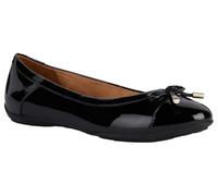 Geox D Charlene C Ballet Flat, Black, 35 EU