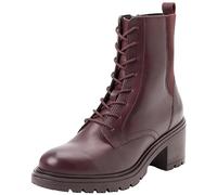 Geox D Damiana Ankle Boot, Wine, 38.5 EU