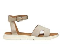 Geox Damen D DANDRA B Flat Sandal, Lt Gold/Lt Taupe, 36 EU