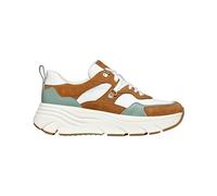 Geox D Diamanta, D36UFE08522C1216 Turnschuhe für Damen, Cognac, Weiß, Weiß, 38 EU