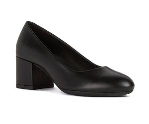 Geox D ELEANA A Leder Rindsleder Vollnarben Damen Schwarz Heels EU 42 / UK 8