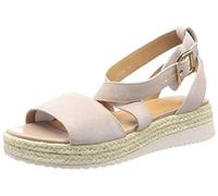 Geox D EOLIE Espadrille Wedge Sandal, Nude, 41 EU
