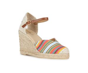 Geox D GELSA Damen-Sandalen In Kamel色 EU 41 / UK 7,5