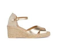 Geox Gelsa Espadrille-keilsandalen EU 41 Light Gold