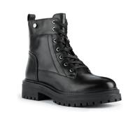 Schnürstiefelette GEOX "Geox Stiefelette Nappaleder", Damen, Gr. 39, schwarz, Nappaleder, Schuhe (67639413-39) schwarz