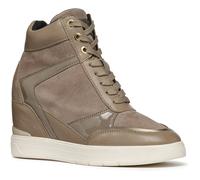 Geox D Maurica Leder Damen Dunkel Taupe Turnschuhe EU 39/UK 6