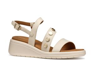 Geox D MELICONIA Synthetische Polyurethan Damen Papyrus Wedges EU 38 / UK 5