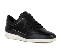 Geox D MYRIA Kunstleder Damenschwarze Turnschuhe EU 40,5 / UK 7