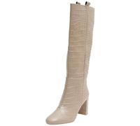 Geox D PHEBY 80 Knee High Boot, Sand, 38 EU