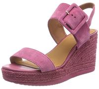Geox D PONZA Espadrille Wedge Sandal, CYCLAMEN, 40 EU