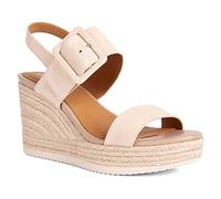 Geox D Ponza Espadrille Wedge Sandal, Nude, 39 EU