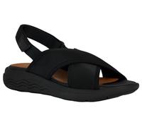 Geox D SPHERICA EC5 D Sport Sandal, Black, 41 EU