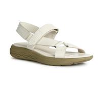 Geox D SPHERICA EC5W Sandal, Off White, 39 EU