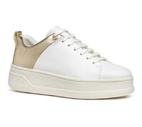 Geox D SPHERICA ECUB-2 Damen Sneaker Weiß/Lichtgold EU 41 / UK 7,5