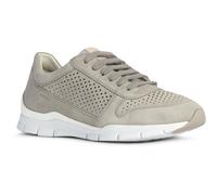 Geox D Sukie B Leder Damen Hellgrau Turnschuhe EU 36 / UK 3
