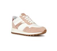 Geox D TABELYA Sneaker, Nude/White, 39 EU